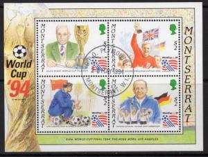 MONTSERRAT SGMS940 1994 WORLD CUP FINE USED 