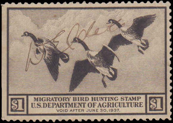 United States #RW3, Complete Set, 1936, Birds, Used