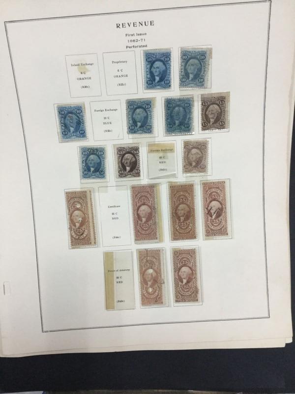 MOMEN: US # REVENUES COLLECTION ON (8) ALBUM PAGES $ #9060