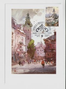 2019 Ukraine maxi card with the stamp Lviv