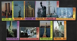 Nevis 507-20 MNH Statue of Liberty, Ship, Famous People, Flag