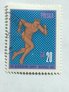 Poland–1966–Single “Sports” stamp–SC# 1414 - CTO