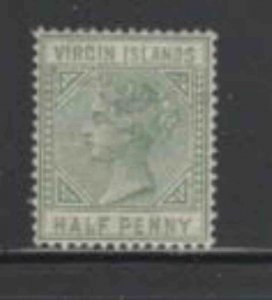 VIRGIN ISLANDS #13 1883 1p QUEEN VICTORIA MINT VF NH O.G e