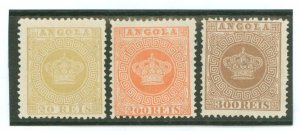 Angola #3/8a/9a Unused Single