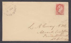 NEW BRUNSWICK SPLIT RING TOWN CANCEL COVER GAGE TOWN