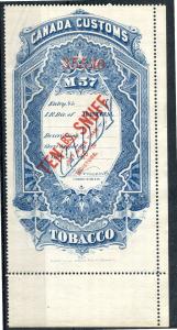 Canada #RS15 10lb Blue 1883 Snuff Stamp Montreal Division VF-75 Mint