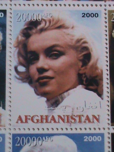 ​AFGHANISTAN -2000 MARILYN MONROE MNH SHEET. #3