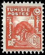TUNISIA   #168 MH (1)