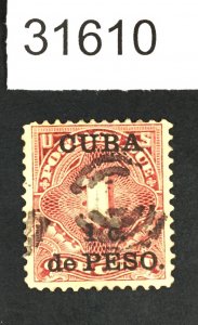 US STAMPS CUBA # J1 USED LOT #31610