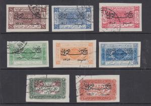 Jordan Sc 122 var- 129 var used 1925 imperf set cplt, VF