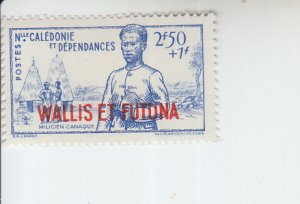 1941 Wallis & Futuna Defender of the Empire (Scott B8) MH