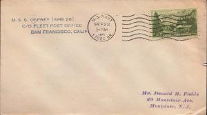 United States Fleet Post Office 3c Nevada Settlement 1951 U.S. Navy, 17000 Br...