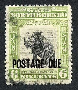 North Borneo SGD59 6c opt at foot used Cat 26 Pounds