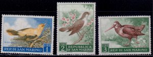 San Marino, 1960, Fauna, sc#446-448, MNH**