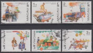 Macau 1998 Life of Street Traders Stamps Set of 6 Fine Used