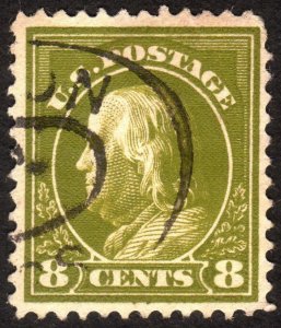 1912, US 8c, Franklin, Used, Sc 414