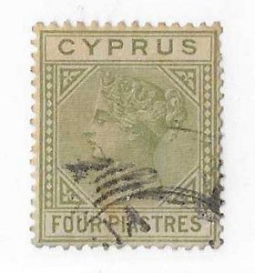 Cyprus Sc #24  4pi  used VF