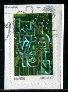 5514 US (55c) Innovation - Computing SA,  used on paper