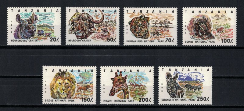 TANZANIA 1993 - Wild animals / complete set MNH