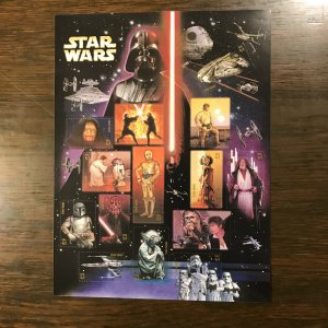 US SCOTT 4143 Sheet/15 41¢ 2007 Star Wars (4) - MNH- Superb