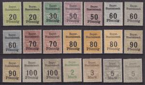 Germany, Bayerische Staatseisenbahnen, Barr 41a/52, 1910 Railroad Stamps