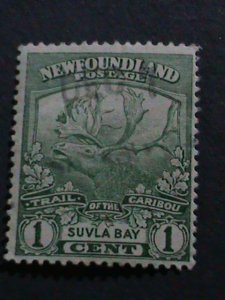 ​NEWFOUNDLAND 1919-SC#115  103 YEARS OLD- CARIBOU-USED STAMP VERY FINE