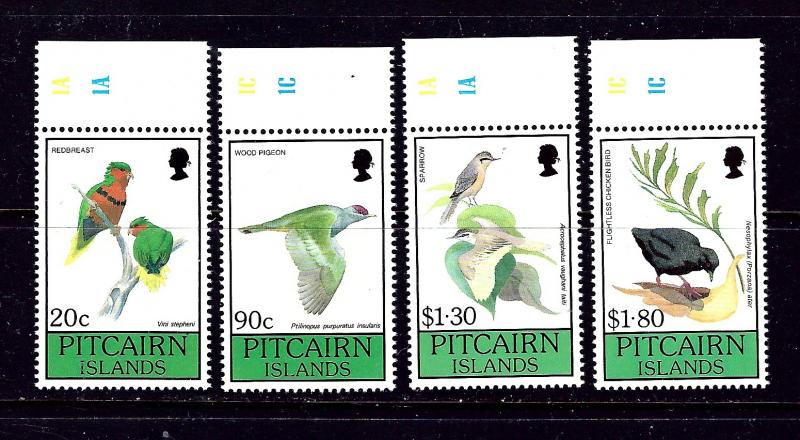 Pitcairn Is 343-46 MNH 1990 Birds