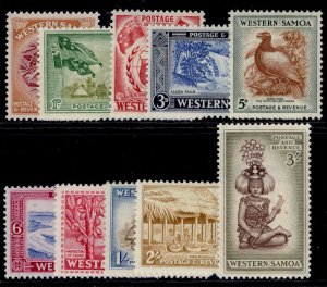 SAMOA QEII SG219-228, 1952 complete set, NH MINT. Cat £30.