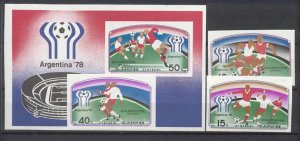 Korea N 1654-57 MNH imperf.Football-78