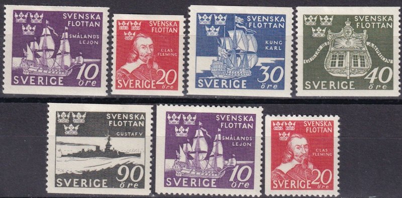 Sweden #351-7 Unused CV $11.10 (Z5248)