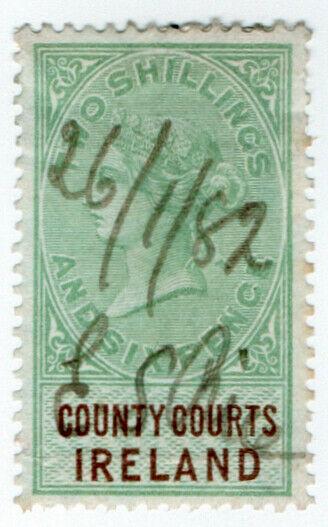 (I.B) QV Revenue : County Courts Ireland 2/6d (1878) 