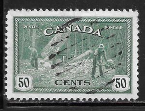 Canada 272: 50c Lumbering in British Colombia, used, F-VF