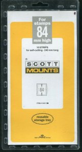 Scott / Prinz Pre-Cut 84 High Strips 240mm Long Stamp Mounts 240x84 Clear 