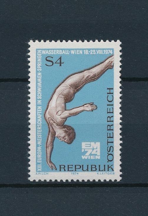 [43256] Austria Osterreich 1974 Sports Swimming Diving MNH