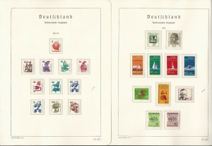 Germany Stamp Collection on 24 Hingless Lighthouse Pages, 1971-1976, JFZ