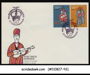 PORTUGAL AZORES - 1984 AZOREAN CULTURE DRESS - 2V - FDC