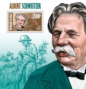 NIGER 2013 SHEET ALBERT SCHWEITZER nig13401b