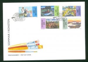 Sweden. FDC Cachet 1996. Summer in Art