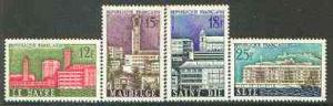 France 1958 Municipal Reconstruction set of 4 unmounted m...