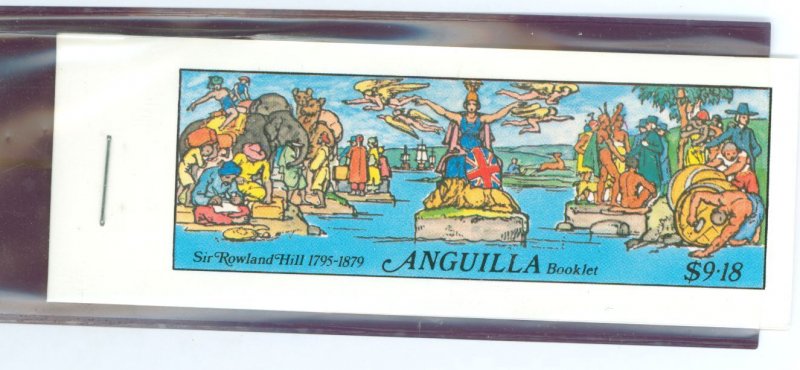 Anguilla #349-354a  Single (Complete Set) (Stamps On Stamps)