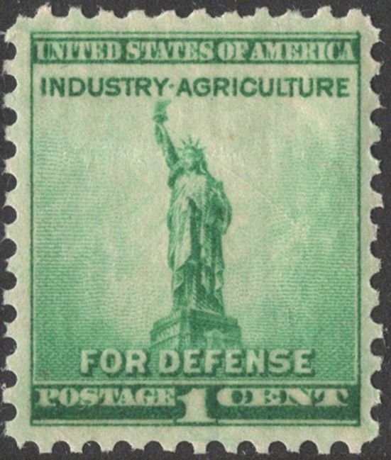 SC#899 1¢ Statue of Liberty Single (1940) MNH