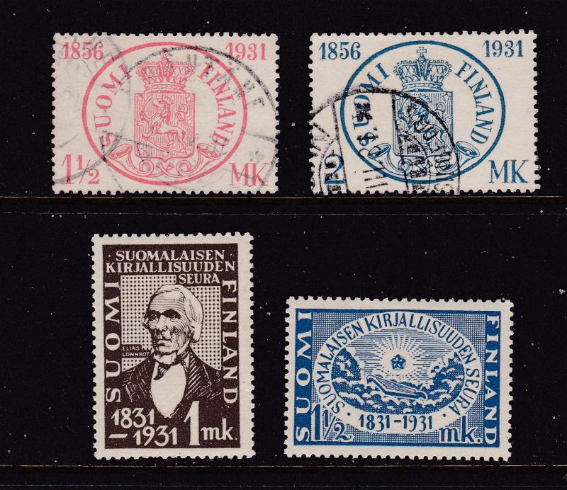 Finland x 4 from 1931 2U 2MH