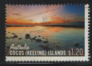 Cocos Islands 2012 used Sc 362 $1.20 Sunrise/sunset over water