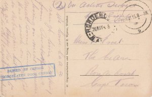 South West Africa 1915 WWI Blank ABPO 5 Northern Force Postcard to Rondebosch