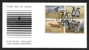 UN Vienna 146a 1993 Endangered Species FDC New York Headquarters Cachet