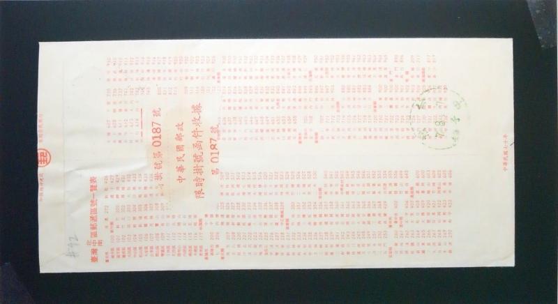 China ROC 1972 Uprated Postal Stationery / Used - Z2537
