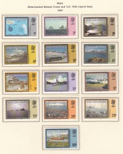 Falkland Islands # 1L38-1L50 (Footnotes), 1984 Pictorial Issues,  NH, 1/2 Cat.