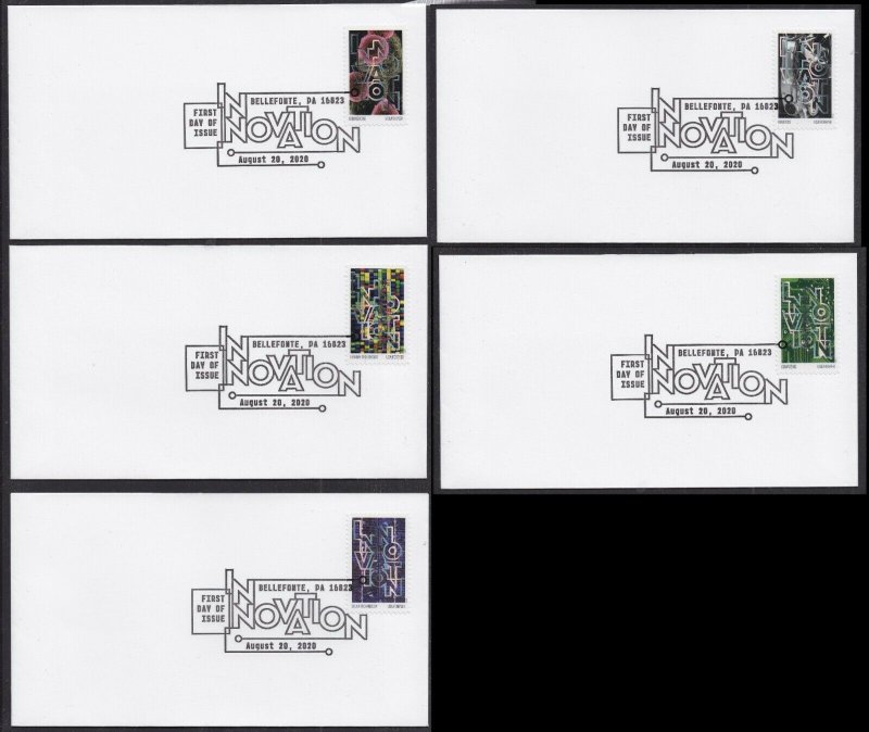 US 5514-5518 Innovation (set of 5) BWP FDC 2020 