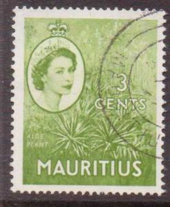 Mauritius   #252  used  (1954)  c.v. $0.25