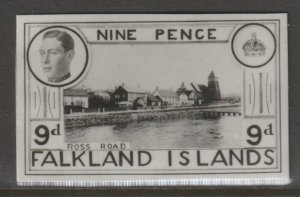 FALKLAND ISLANDS 1936 KE8 PHOTOGRAPHIC ESSAY - UNISSUED